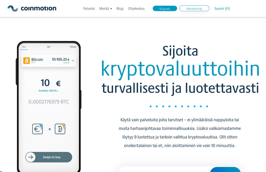 Coinmotion-välittäjä